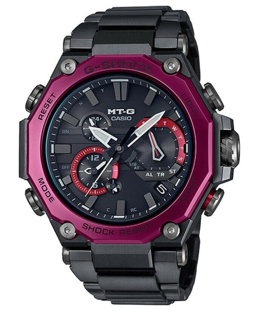 Casio G-Shock MT-G Black IP Tough Solar Radio Bluetooth Watch - MTG-B2000BD-1A4