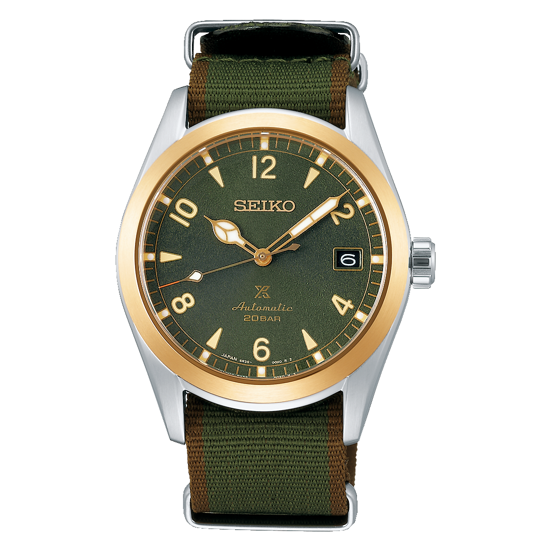 Seiko Prospex Alpinist Nylone Strap 38 MM Automatic SS Watch - SPB212J1
