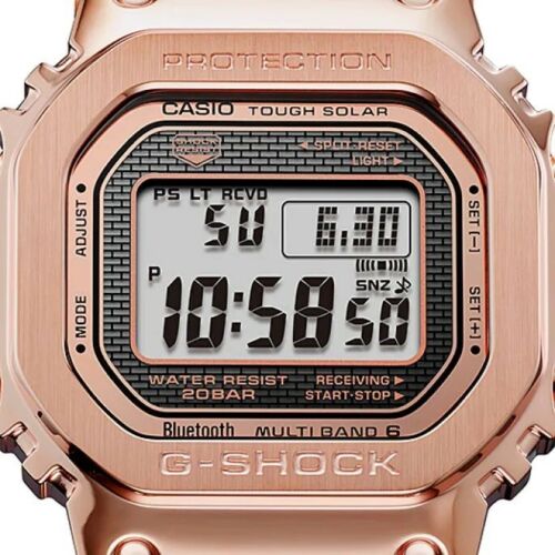 Casio G-Shock Full Metal Tough Solar Bluetooth Rose Gold Watch - GMW-B5000GD-4