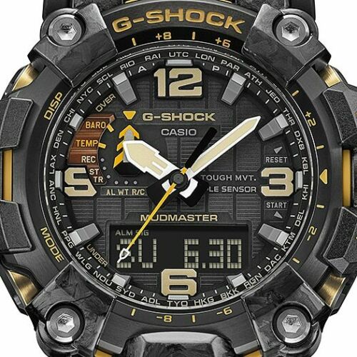 Casio G-Shock Mudmaster Tough Solar Tan Carbon Core Guard Watch GWG-2000-1A5