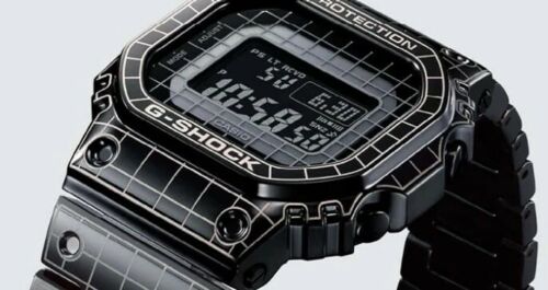 Casio G-Shock Origin Radio-Controlled Bluetooth Black IP SS Watch GMW-B5000CS-1