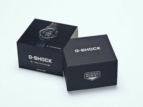 Casio G-Shock G-Squad Pro Black Resin Blue Accents Smartwatch - GSW-H1000-1