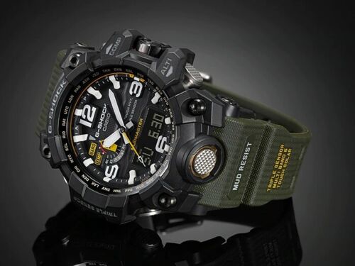 Casio G-Shock Mudmaster Triple Sensor Tough Solar Radio Resin Watch GWG-1000-1A3