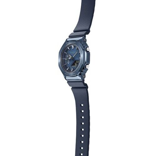 Casio G-Shock Metal Covered Digital Analog Resin Band Blue Watch - GM-2100N-2