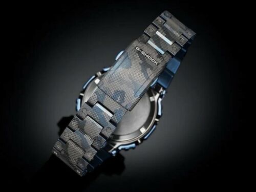 Casio G-Shock Standard Digital Bluetooth Blue Camo Titanium Watch GMW-B5000TCF-2