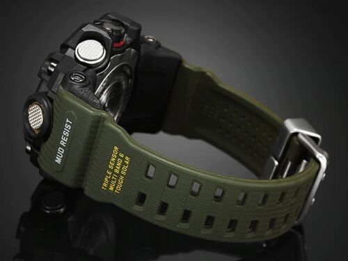Casio G-Shock Mudmaster Triple Sensor Tough Solar Radio Resin Watch GWG-1000-1A3