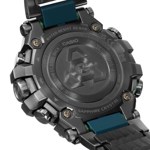 Casio G-Shock MTG Dual Core Guard Full SS and Resin Solar Watch MTG-B3000BD-1A2