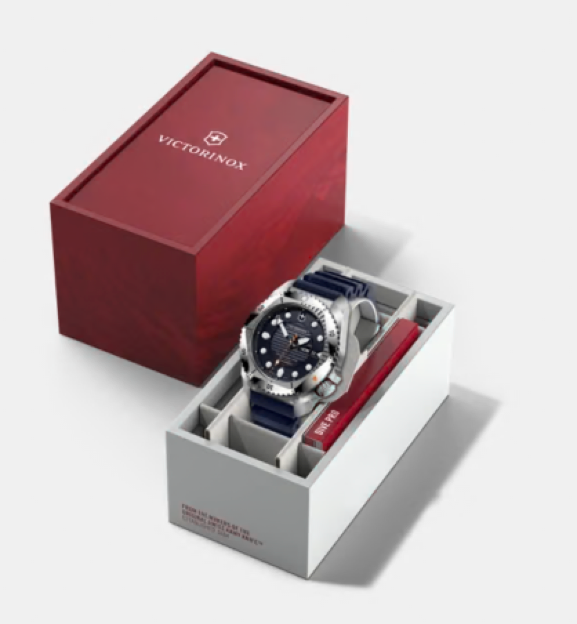 Victorinox AirBoss Mechanical 42 MM Stainless Steel Black Dial Watch 241973