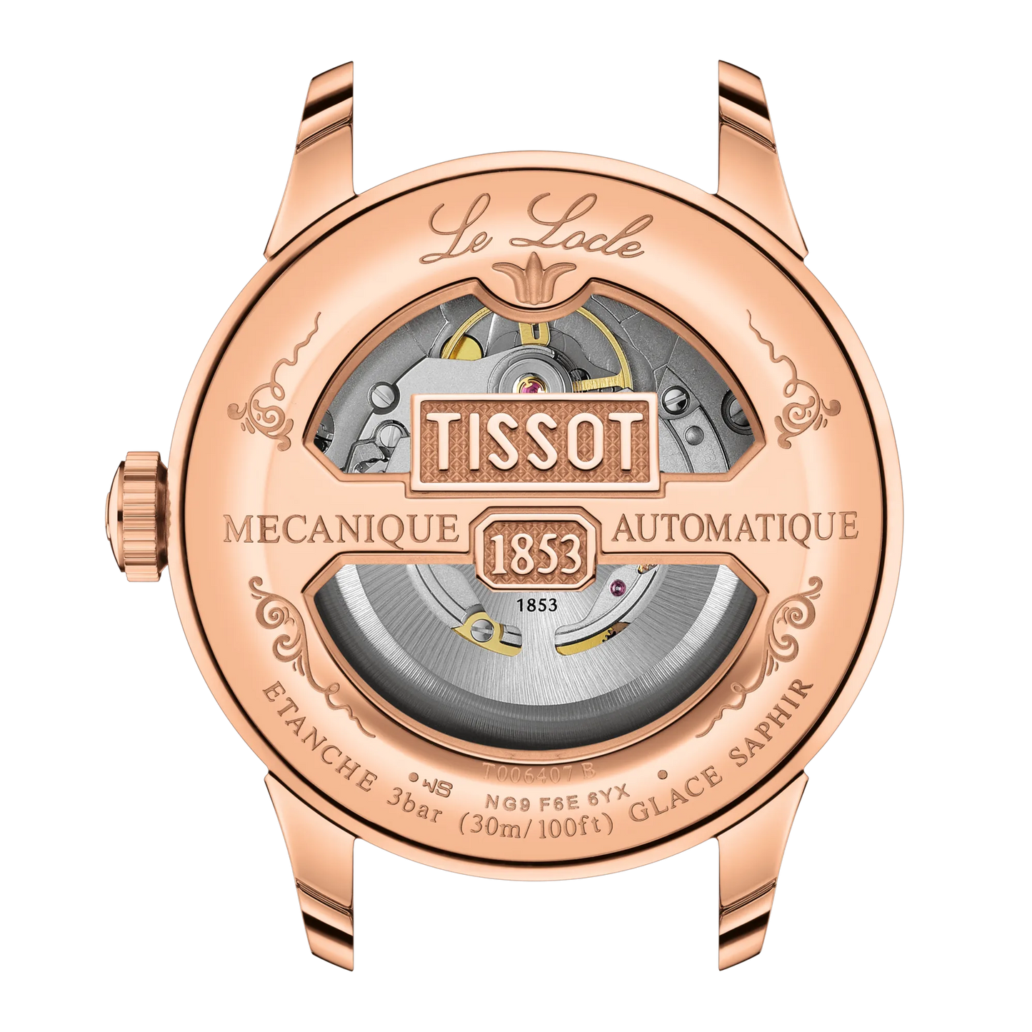 Tissot Le Locle Powermatic 80 Open Heart 39.3 MM SS Automatic Green Dial Watch T006.407.33.093.00