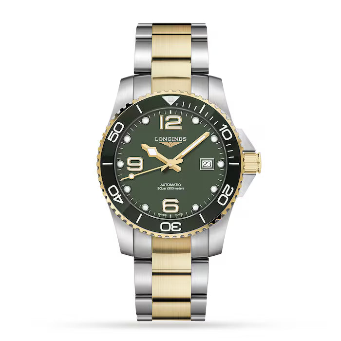 Longines HydroConquest 41MM Automatic Stainless Steel Green Matt Dial Watch L37813067