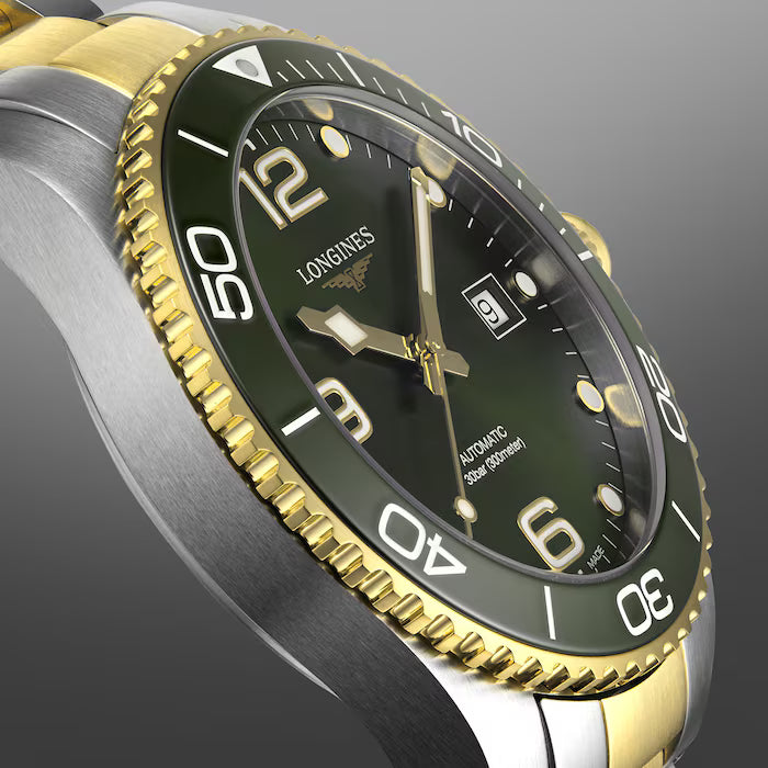 Longines HydroConquest 41MM Automatic Stainless Steel Green Matt Dial Watch L37813067