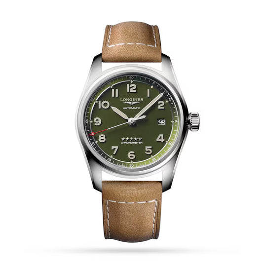 Longines Spirit 40 MM Automatic Stainless Green Dial Watch L38104032