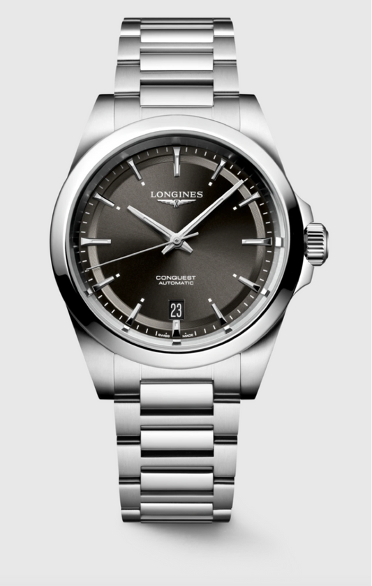 Longines Conquest Magnetic Resistant 38MM Automatic Stainless Steel Sunray Black Dial Watch L37204526