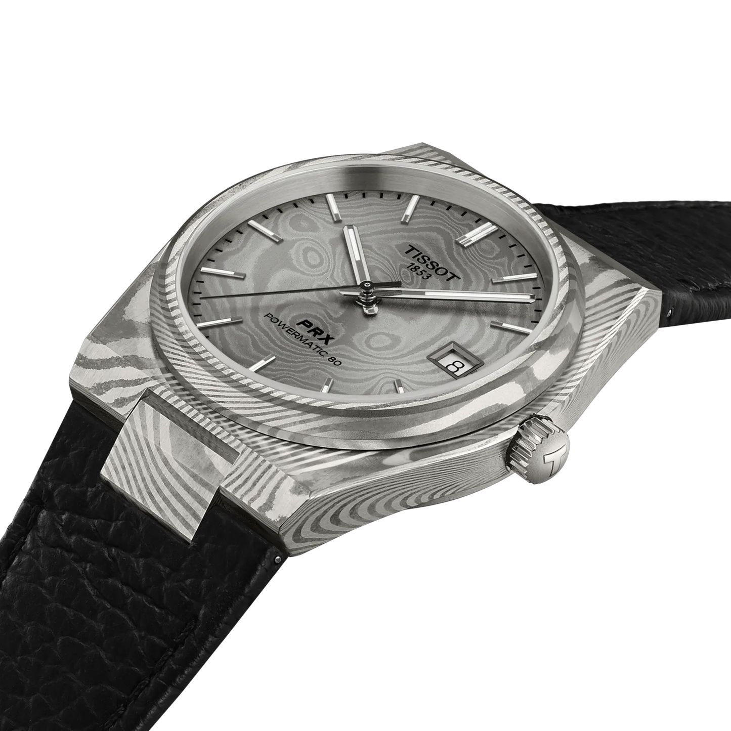 *PRE-ORDER* Tissot PRX Damascus Steel Quartz 38 MM Grey Dial Watch T137.807.96.081.00