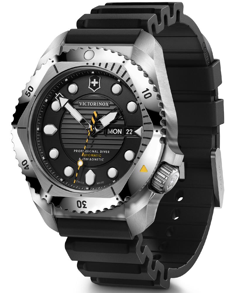 Victorinox Dive PRO Automatic 43 MM Rubber Black Matt Dial Watch 242070