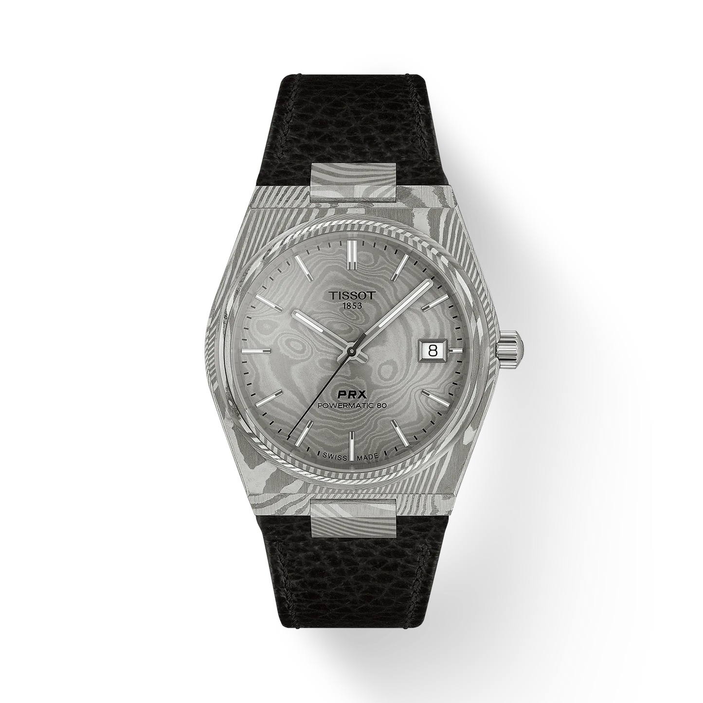 *PRE-ORDER* Tissot PRX Damascus Steel Quartz 38 MM Grey Dial Watch T137.807.96.081.00