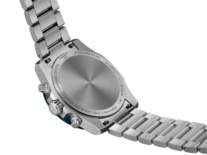 Tissot Supersport Chrono 42mm T125.417.11.041.00 case and bezel detail