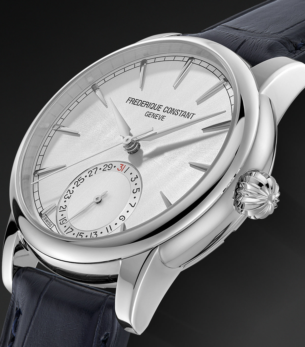 Frederique Classic Date Manufacture Automatic 40 MM SS Silver Dial Watch FC-706S3H6