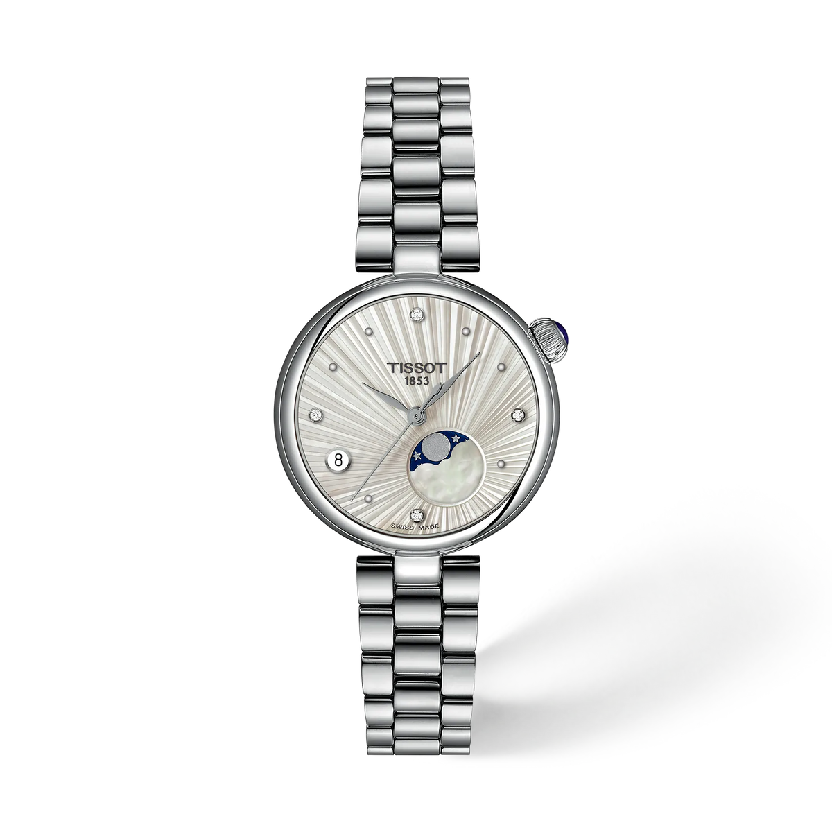 Tissot Desir Moonphase 29.6mm Quartz Silver Dial Watch T152.223.11.036.00