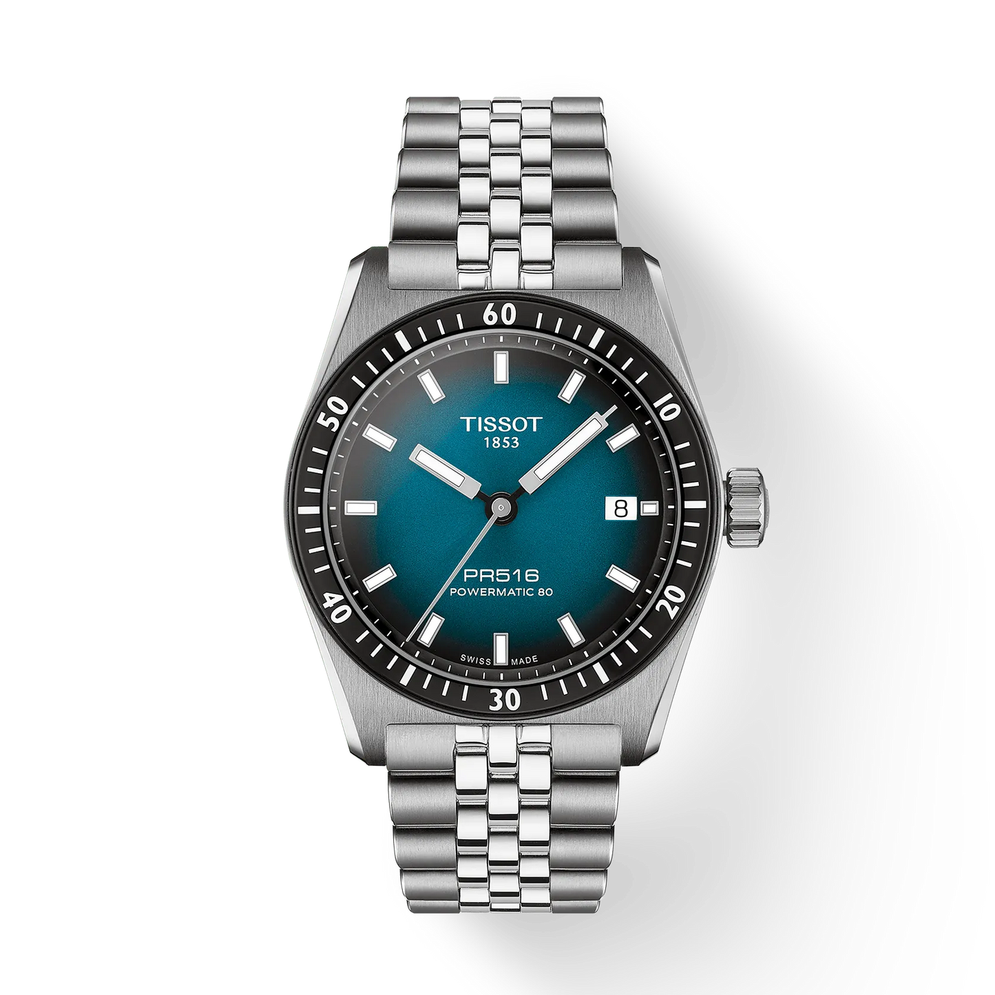 Tissot PR516 Powermatic Stainless 38 MM Graded blue-black Dial Watch T149.407.11.041.00