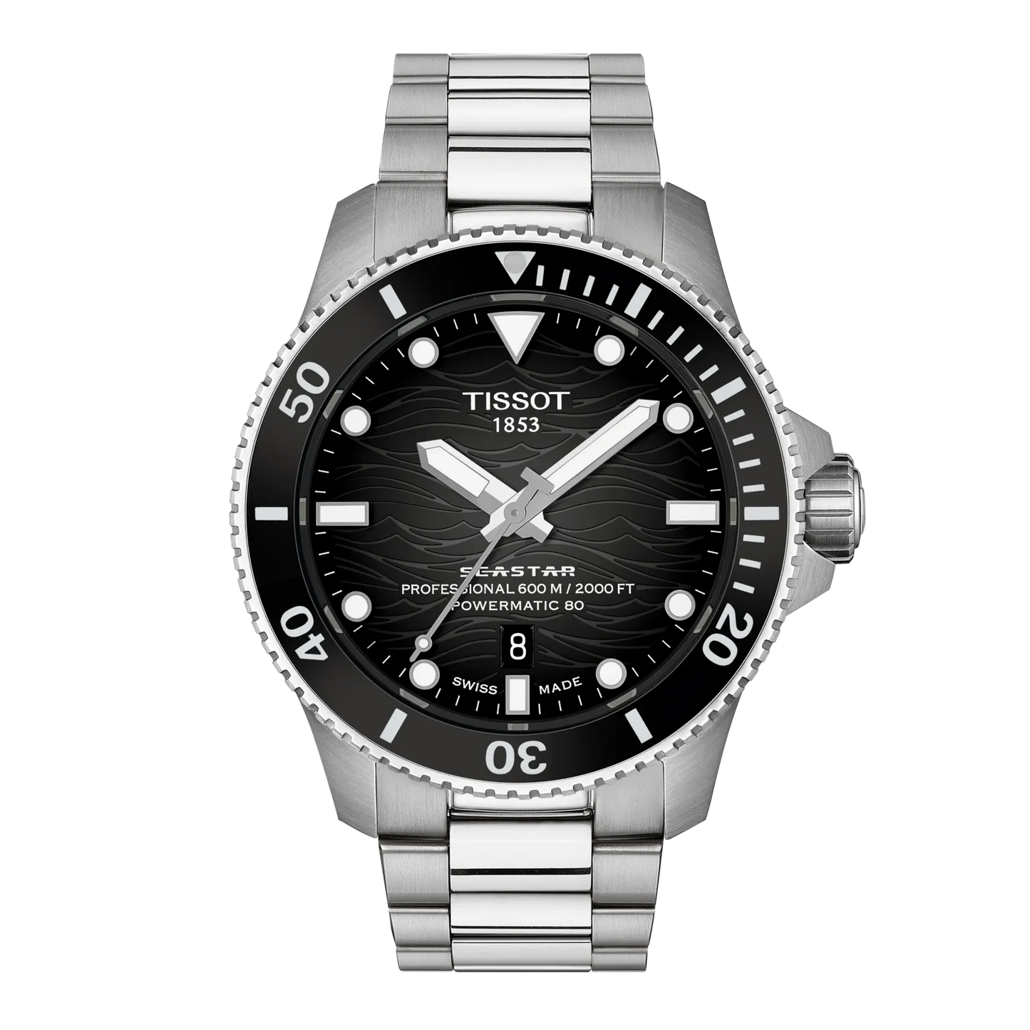 Tissot Seastar 2000 Black Dial SS 44 MM Watch T120.907.11.051.00