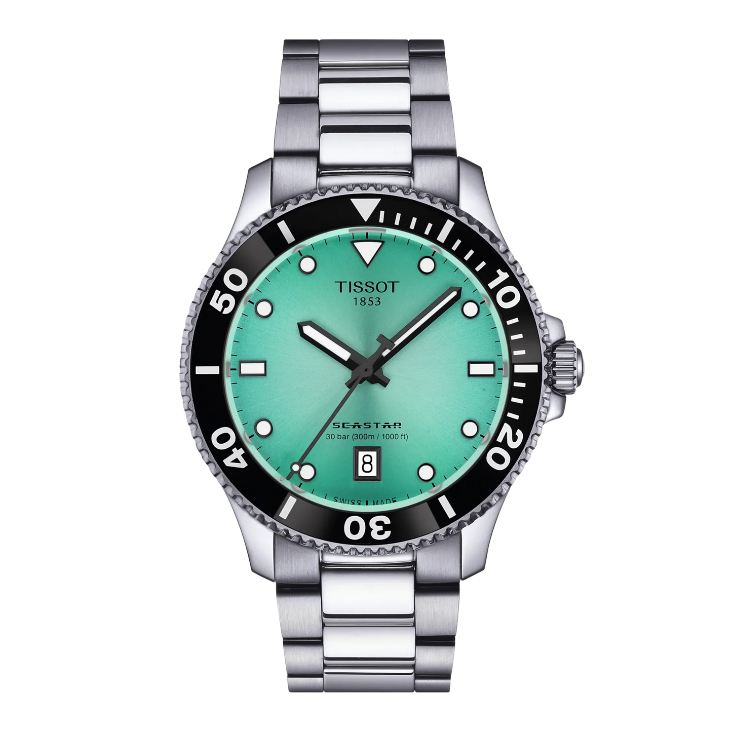 Tissot Seastar 1000 Quartz 40 MM Light-Green Dial Watch T120.410.11.091.00