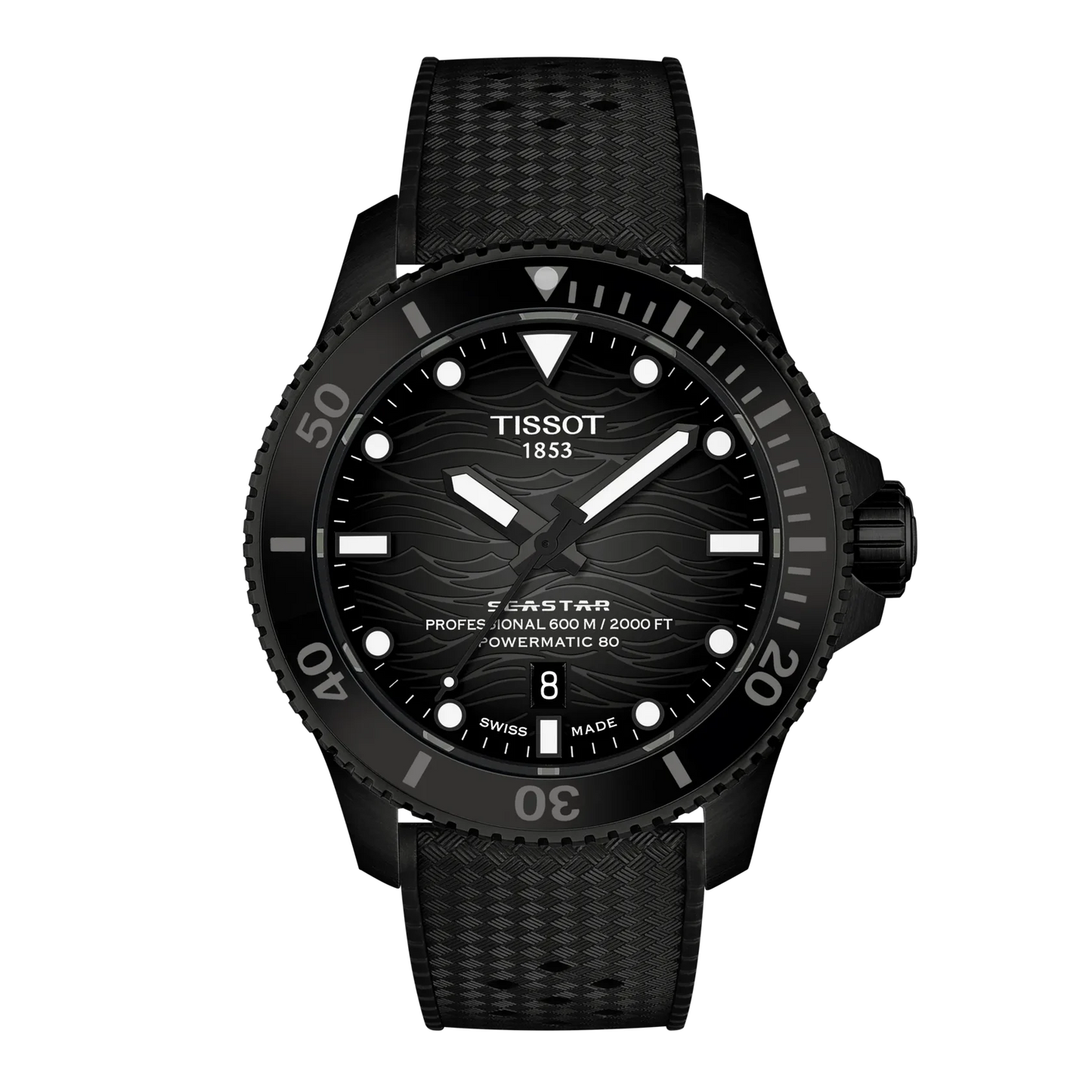 Tissot Seastar 2000 Black Dial SS 44 MM Watch T120.907.37.051.00