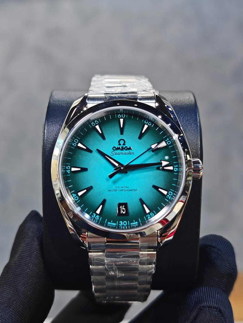 Omega Seamaster AQUA Terra 150M 41 MM Steel On Steel Blue Dial Watch 22010412103006