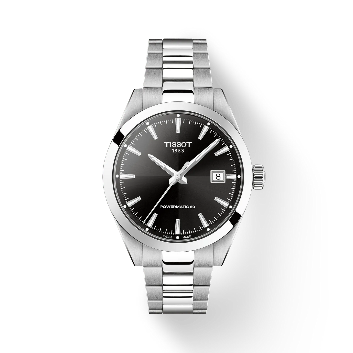 Tissot Gentleman 38MM Powermatic 80 SS Black Dial Watch T165.807.11.051.00