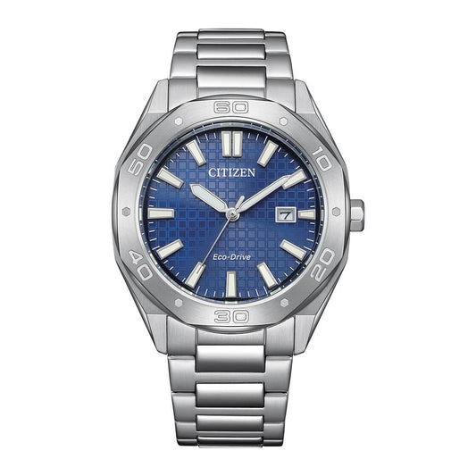 CITIZEN ECO-Drive 41 MM Stainless Steel Blue Dial Watch BM7630-80L