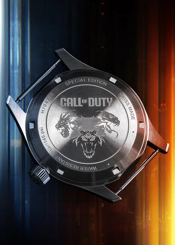 Hamilton Khaki Field x Call of Duty LE 38 MM Automatic Textile Strap Black Dial Watch H70475930