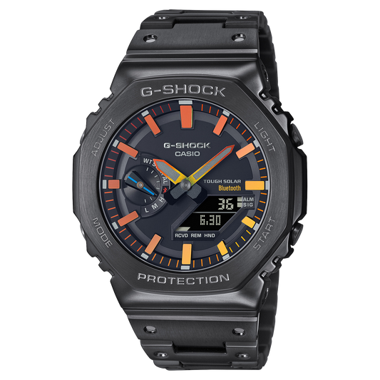 Casio G-Shock Analog Digital Black IP Full Metal Bluetooth Watch - GM-B2100BPC-1