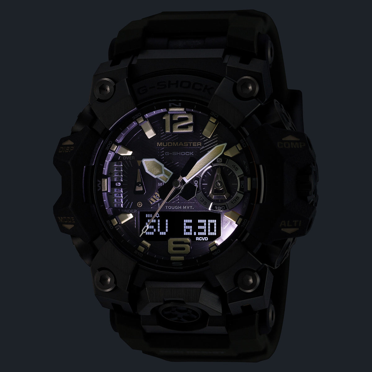Casio G-Shock Mudmaster GWG-B1000-1A3 dual LED illumination