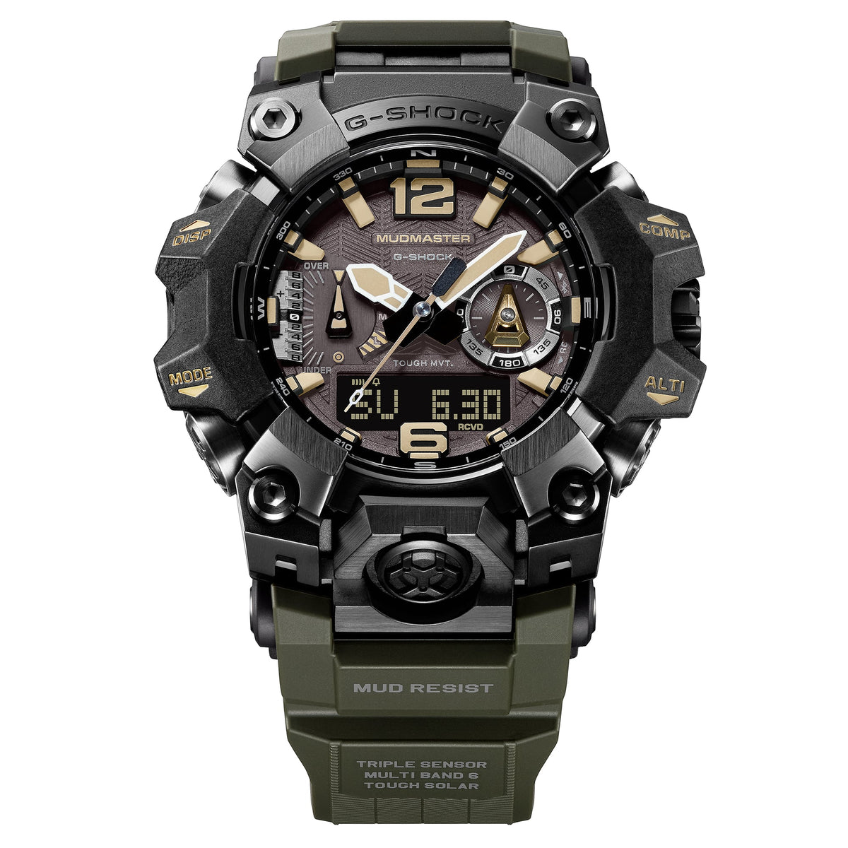 Casio G-Shock Mudmaster GWG-B1000-1A3 dial close-up