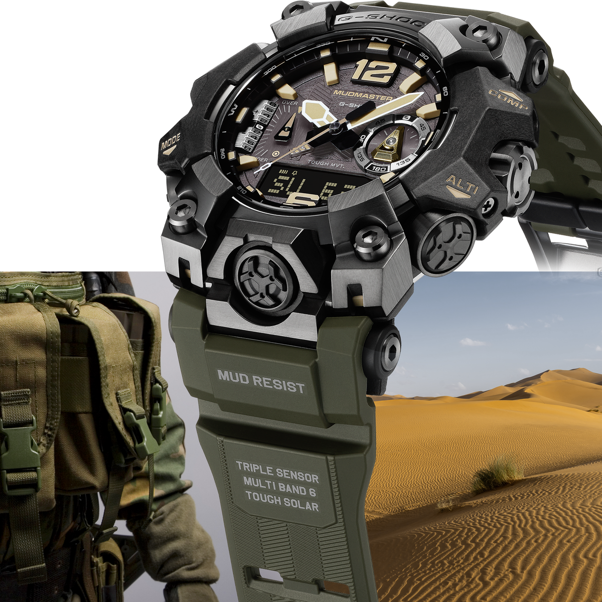 Casio G-Shock Mudmaster GWG-B1000-1A3 feature highlight
