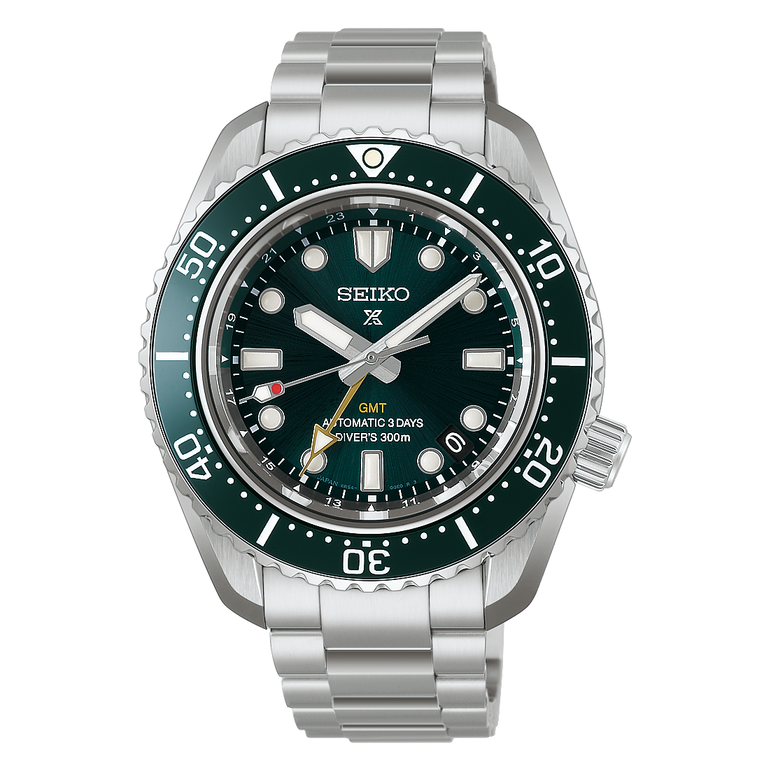 Seiko Prospex Sea 1968 Heritage Diver's GMT SS 42 MM Green Dial Watch HBC001J1