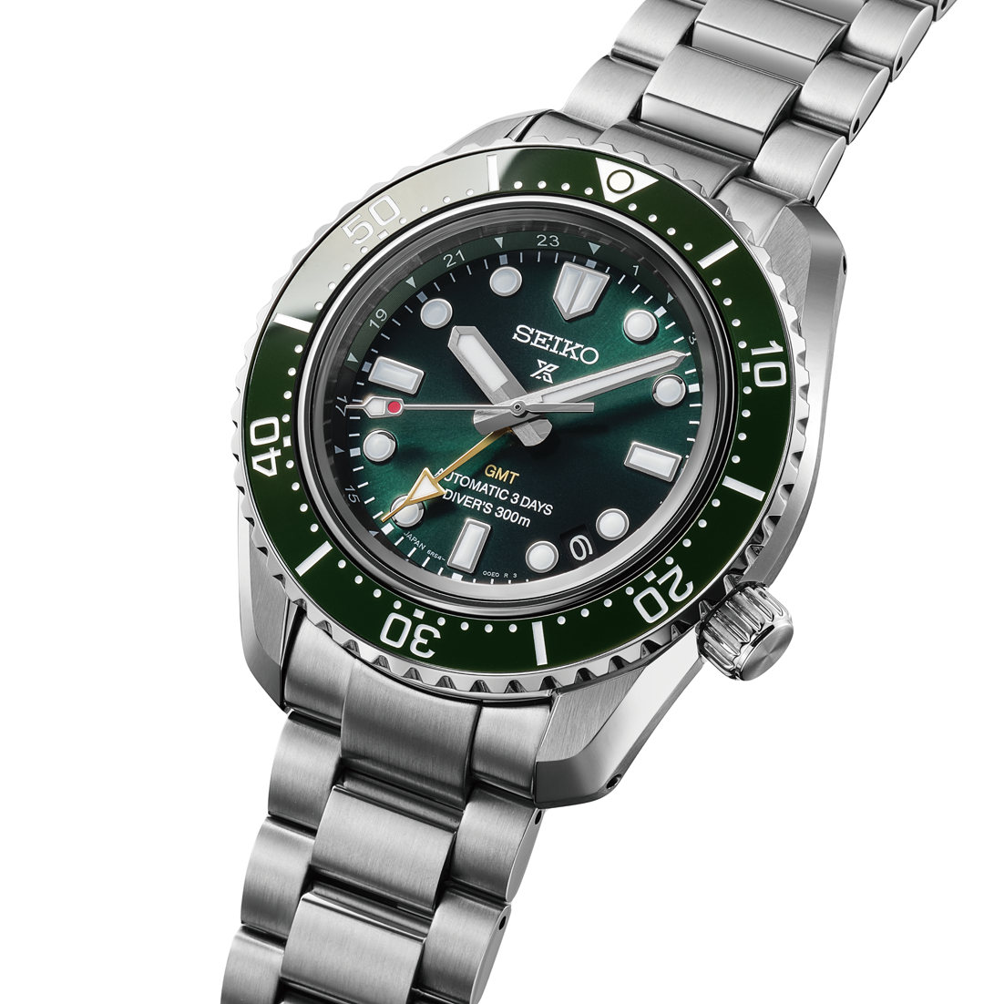 Seiko Prospex Sea 1968 Heritage Diver's GMT SS 42 MM Green Dial Watch HBC001J1