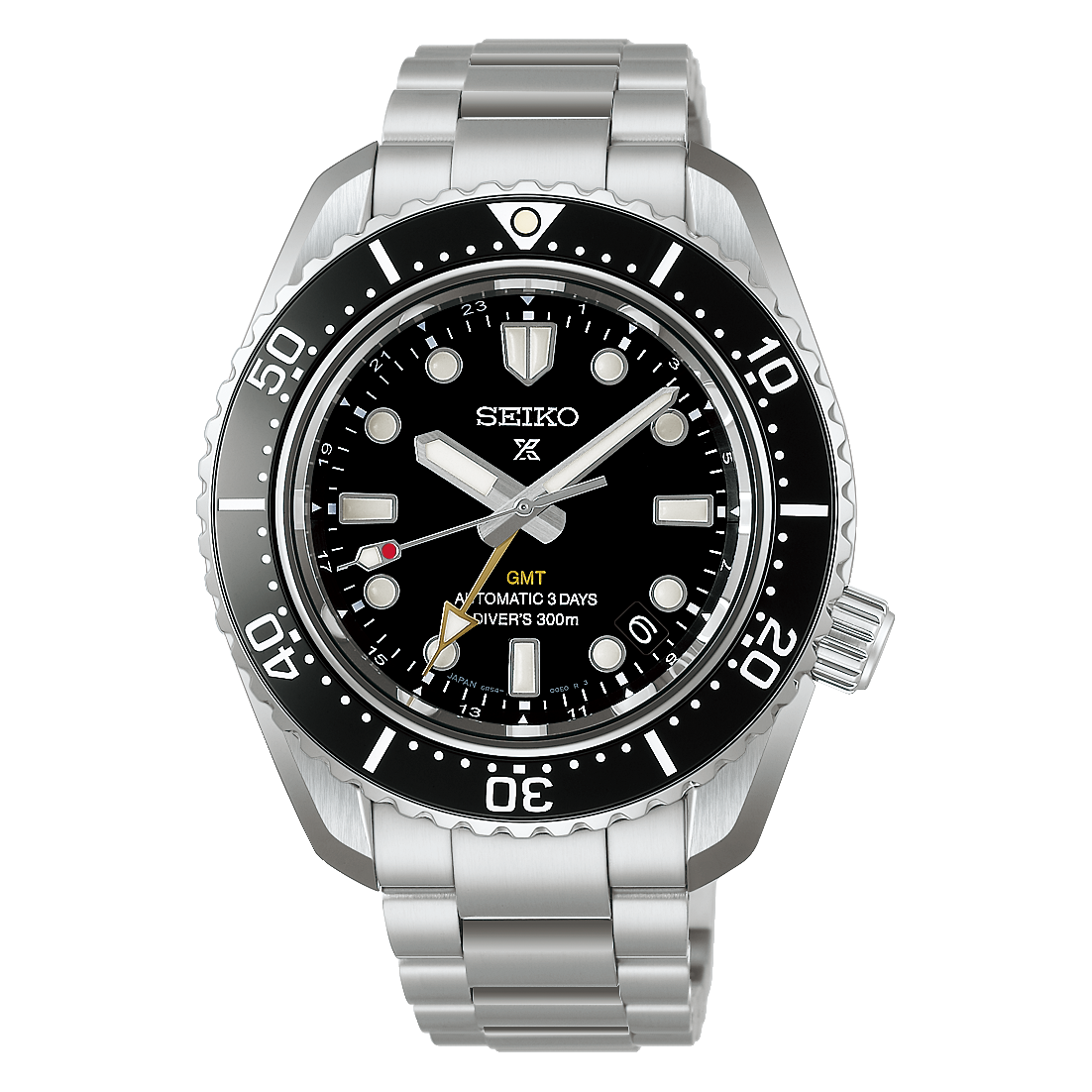 Seiko Prospex Sea 1968 Heritage Diver's GMT SS 42 MM Black Dial Watch HBC002J1