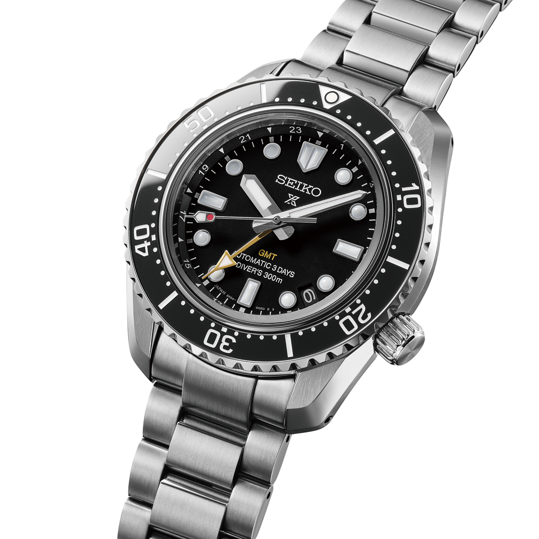 Seiko Prospex Sea 1968 Heritage Diver's GMT SS 42 MM Black Dial Watch HBC002J1