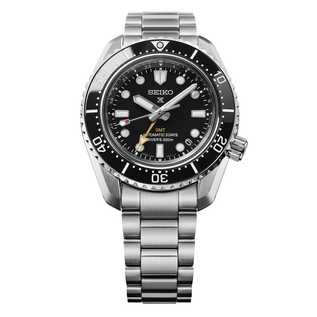 Seiko Prospex Sea 1968 Heritage Diver's GMT SS 42 MM Black Dial Watch HBC002J1