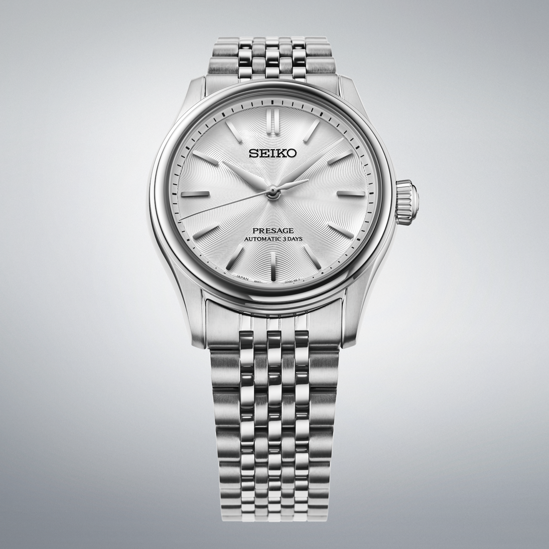 Seiko Presage Classic Series Automatic 38 MM Steel Silver Dial Watch HCC001J1