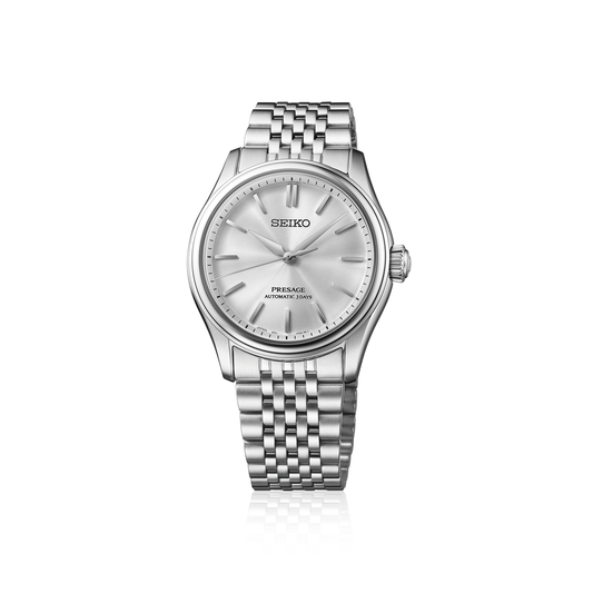 Seiko Presage Classic Series Automatic 38 MM Steel Silver Dial Watch HCC001J1