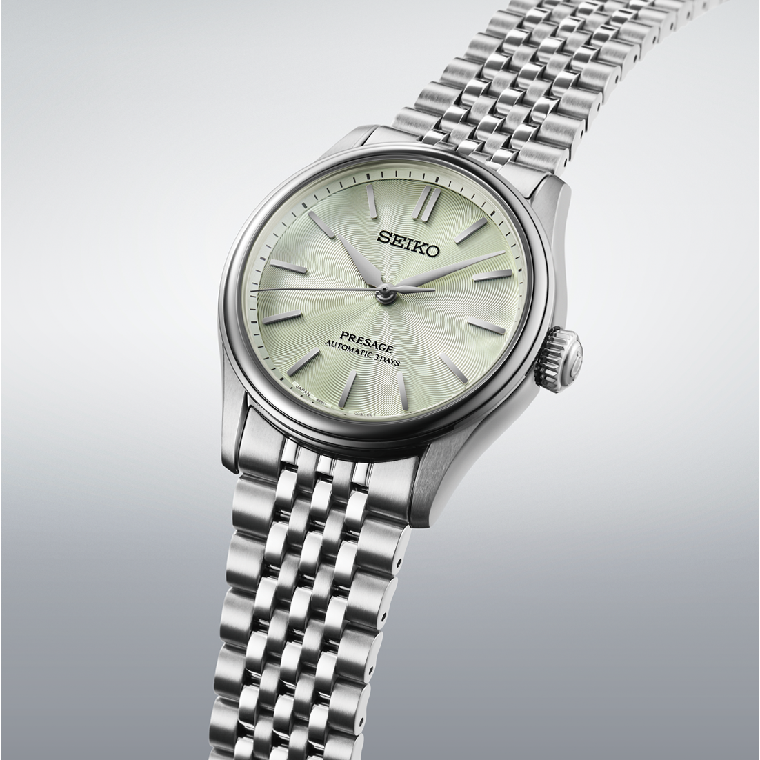 Seiko Presage Classic Series Automatic 38 MM Steel Mint Dial Watch HCC002J1