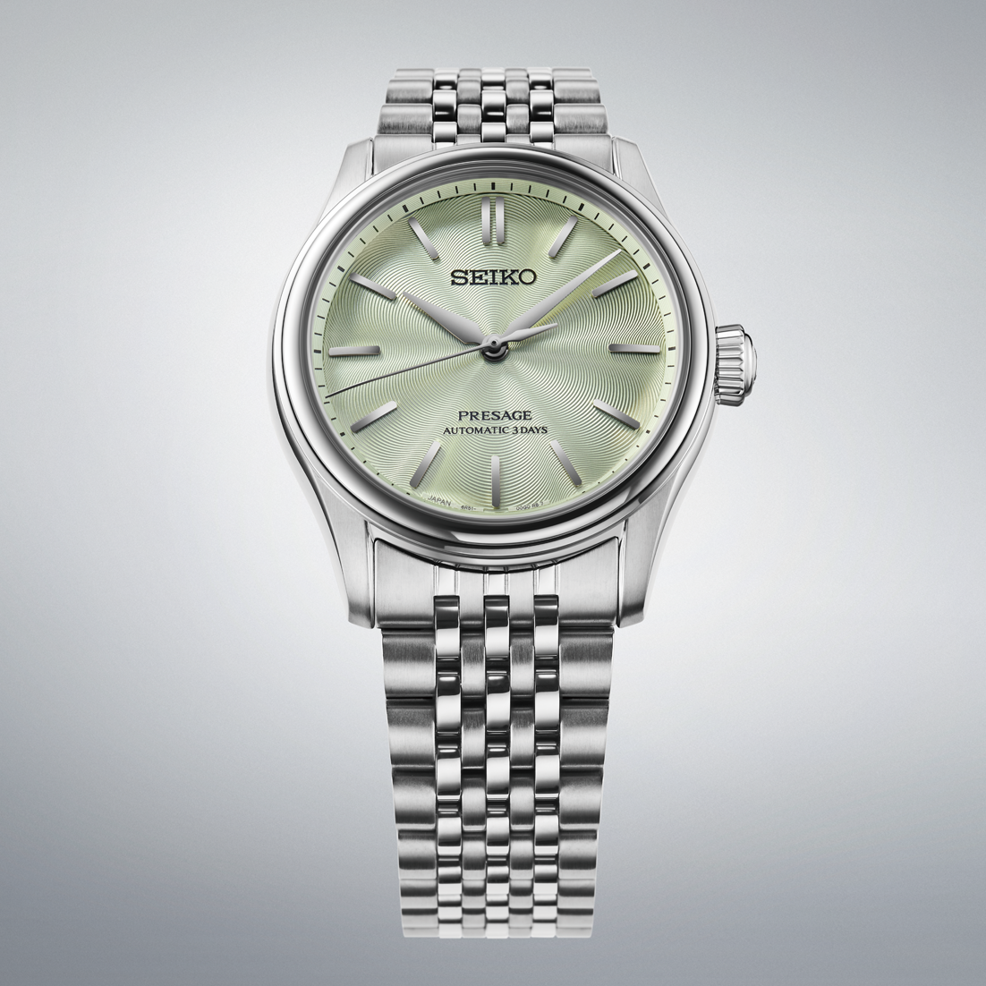 Seiko Presage Classic Series Automatic 38 MM Steel Mint Dial Watch HCC002J1