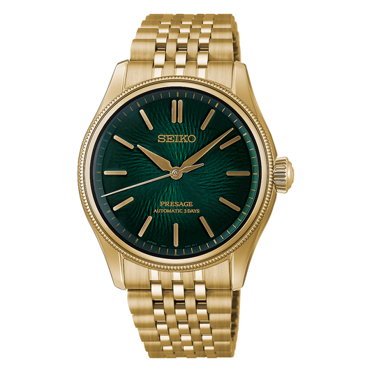 Seiko Presage Tradman's Bonsai Limited Edition HCC009J1 pine green dial automatic watch