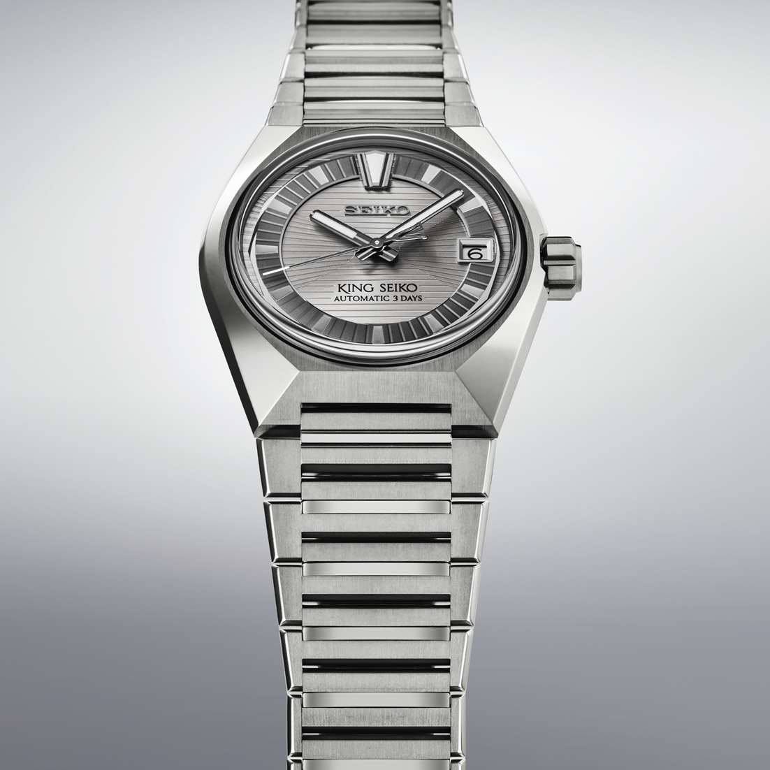 King Seiko VANAC 41 MM Stainless Steel Automatic Watch HKF002J1