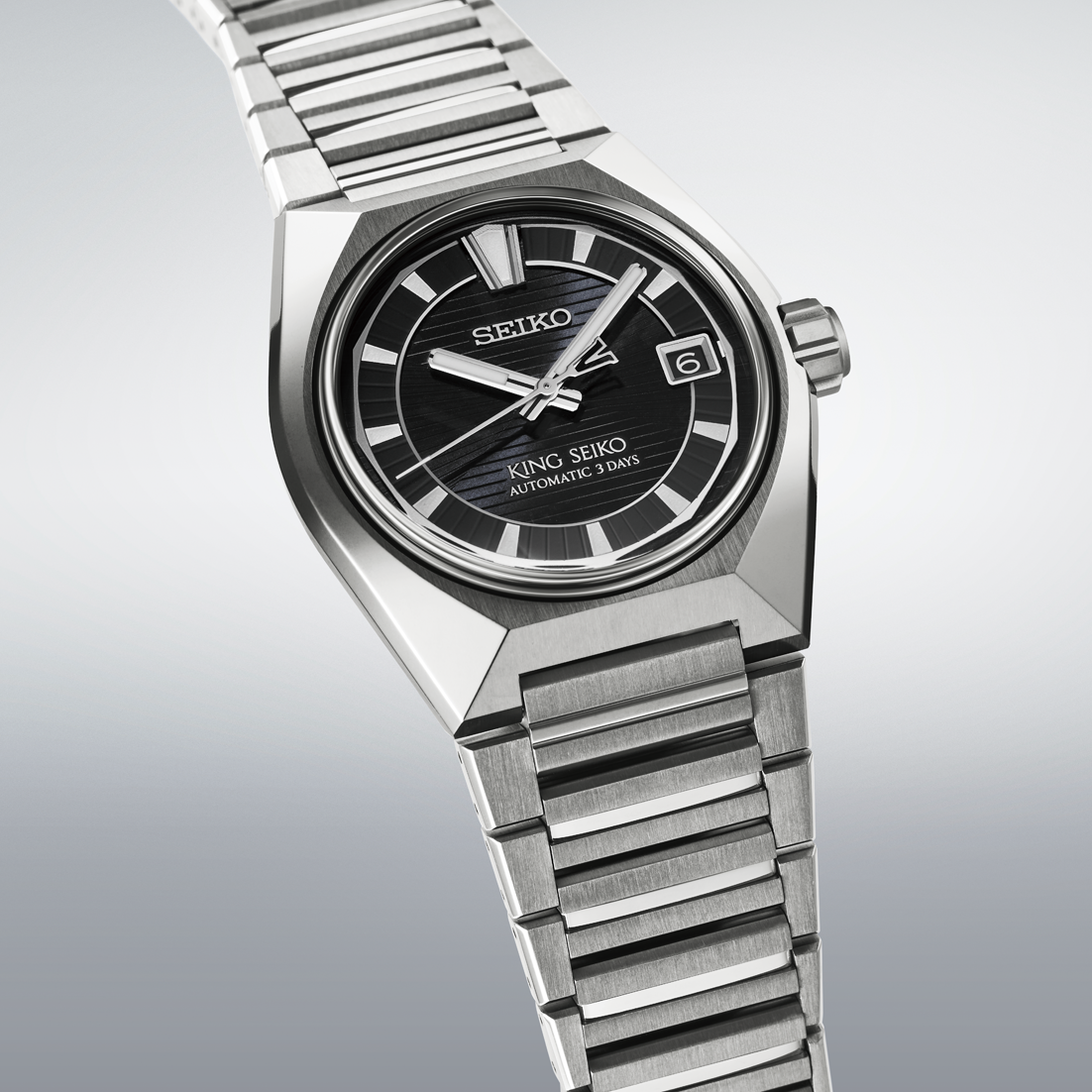 King Seiko VANAC 41 MM Stainless Steel Automatic Watch HKF003J1