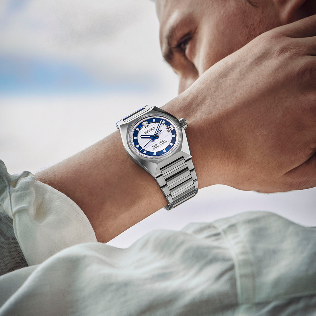 King Seiko VANAC 145th Anniversary Limited Edition 41 MM Stainless Steel Automatic Watch HKF004J1