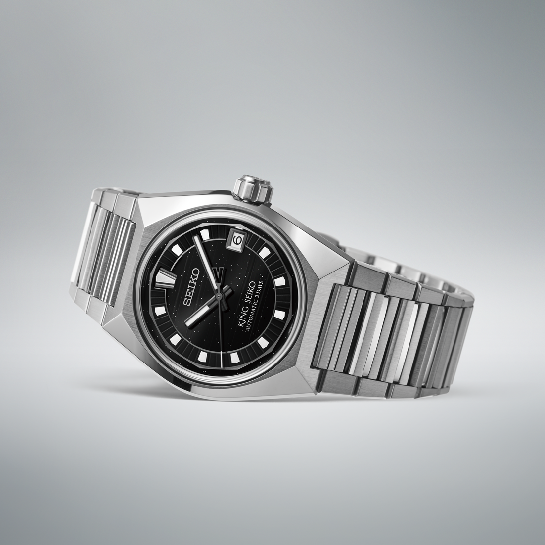 King Seiko VANAC HKF005J1 Tokyo by Night case detail
