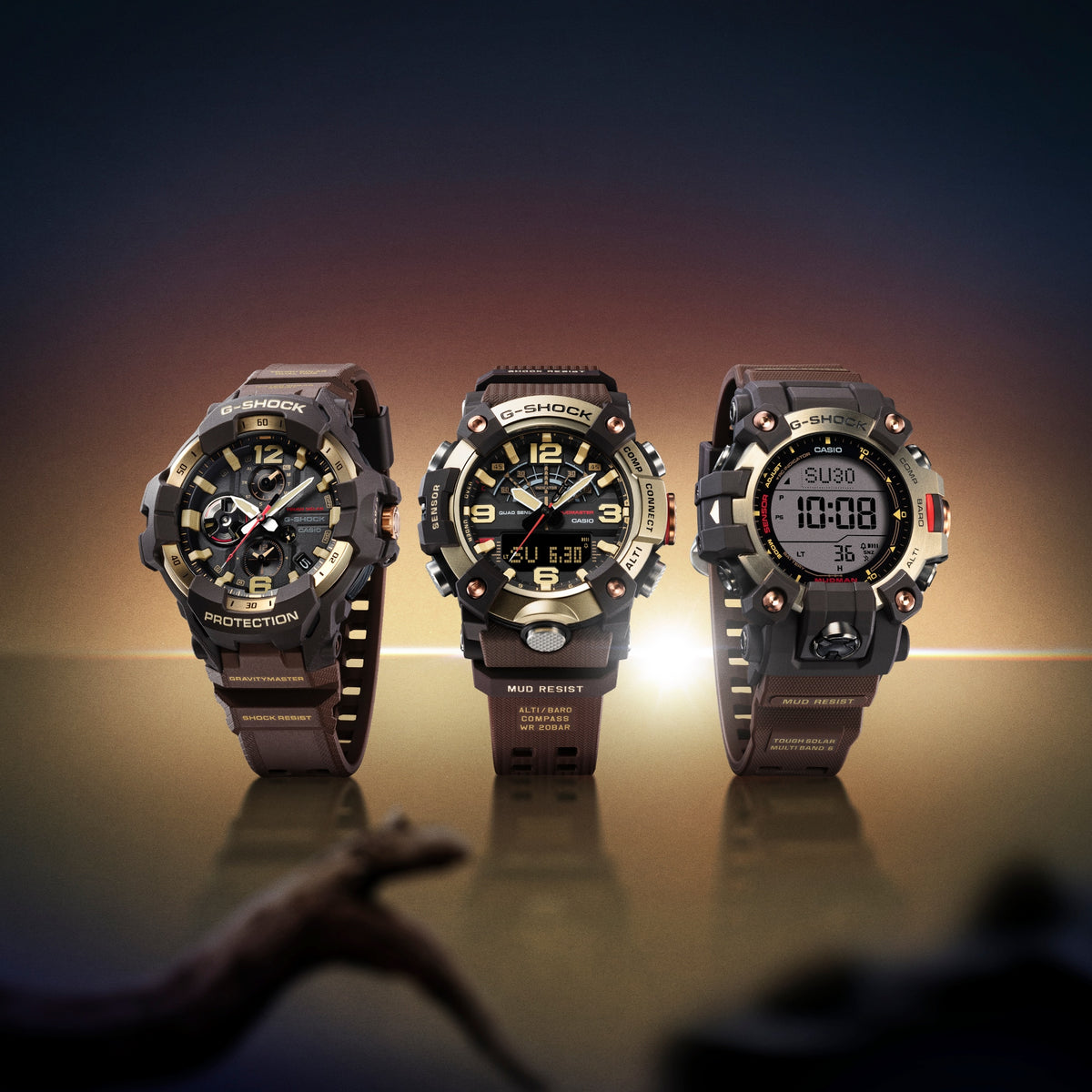 Casio G-Shock Gravitymaster GR-B300H-5A Master in Horizon Gold key visual